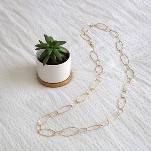 Gold Chain Link Necklace